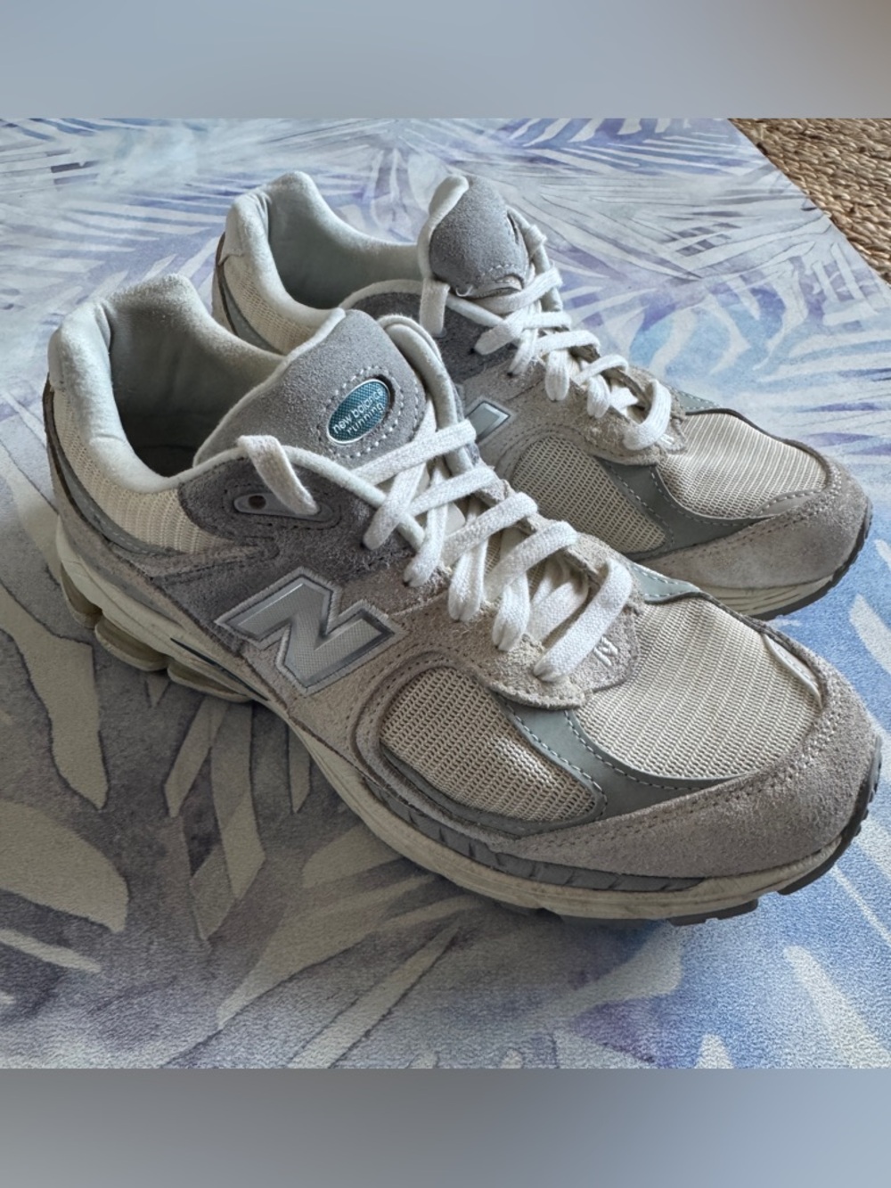 New Balance 2002r, cream, grey, blue, 8